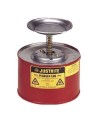 Steel solvent dispenser, 1 gallon, FM, UL, OSHA approved.