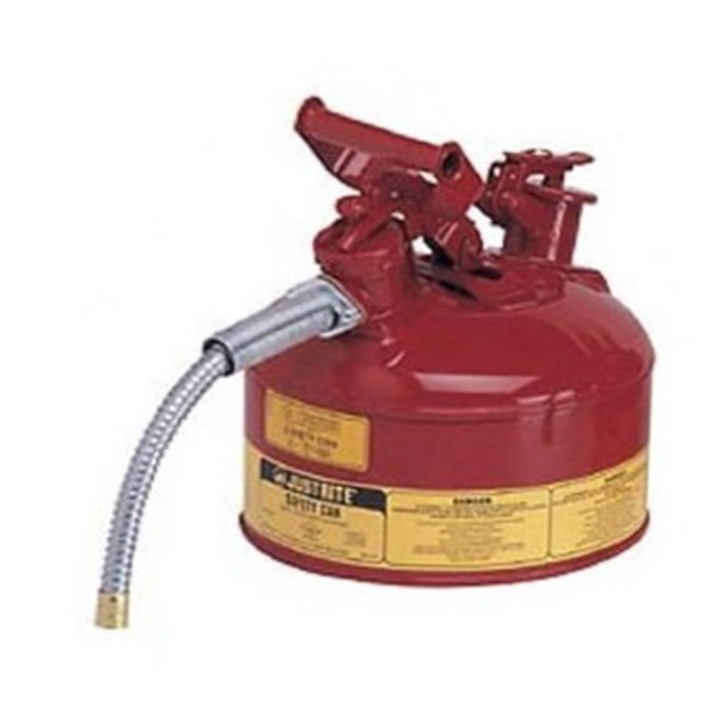 Steel flammable liquids container, type 2, 1 gallon, approved FM, UL, OHSA.