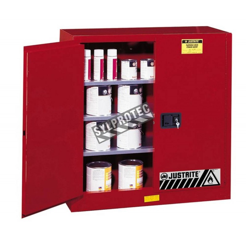 Justrite Safety Cabinet For Combustibles 40 Us Gal Fm Nfpa Osha