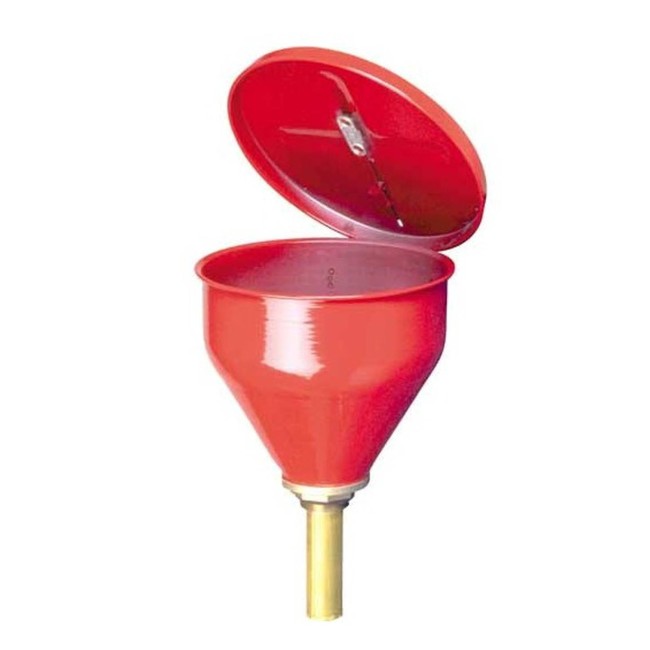 Safety drum funnels 6 in., whit flame arrestor.