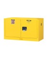 Armoire murale 17 gallons US (64 L) pour liquides inflammables, certifiée FM, NFPA et OSHA.