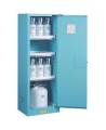 Slim vertical storage cabinet for acid and corrosive liquids. Capacity 22 gallons US (83 L). FM listed.