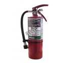 Portable fire extinguisher with FE36, 4.75 lbs, type BC, ULC 5BC, with wall hook. Ideal for electronics.