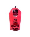 Cover for 10 lbs extinguisher, bilingual, with window