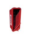 Surface-mounted outdoors plastic cabinet for 10 lbs extinguishers.