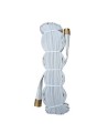 Polyflex fire hose, 1.5 in X 100 feet, with brass coupling.