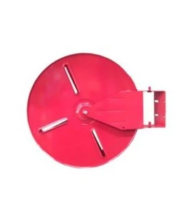 Circular reel, 18 in diameter, for fire hose of 75 ft