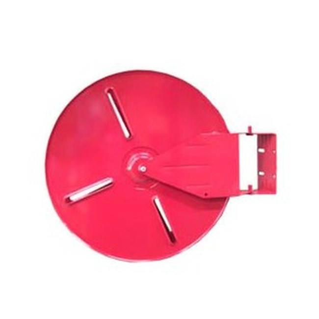 Circular reel, 18 in diameter, for fire hose of 75 ft