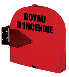 Couverture pour dévidoir circulaire de boyau d'incendie, 18 po