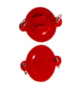 Obturateur jetable pour raccord siamois, 2.5 po, avec boulons à oeillets.