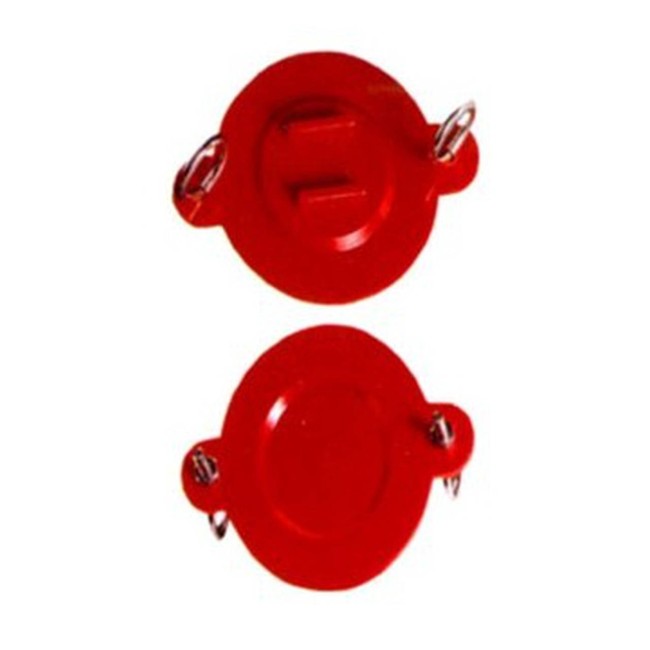 Obturateur jetable pour raccord siamois, 2.5 po, avec boulons à oeillets.