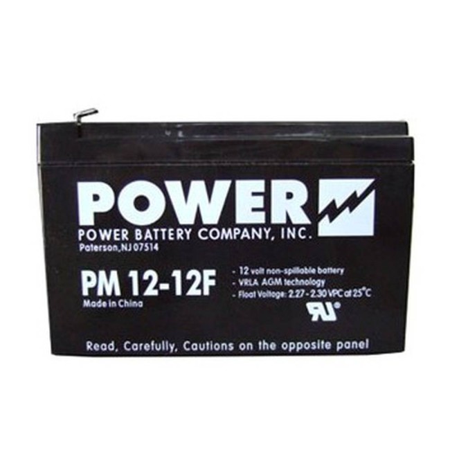 Battery 12 V 12 Ah 144 W for emergency lighting unit 