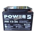 Batterie 12 V 26 Ah 312 W pour unité d'éclairage d'urgence