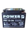 Batterie 12 V 26 Ah 312 W pour unité d'éclairage d'urgence