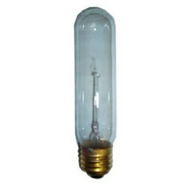 Light bulb 130 V T10 with large socket for emergency lighting