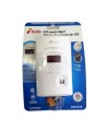 Digital CO (carbon monoxide) detector, with wall plug for 120 V AC and 9 V battery back-up.