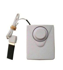 Cabinet alarm for portable fire extinguisher, great for reducing extinguisher theft.