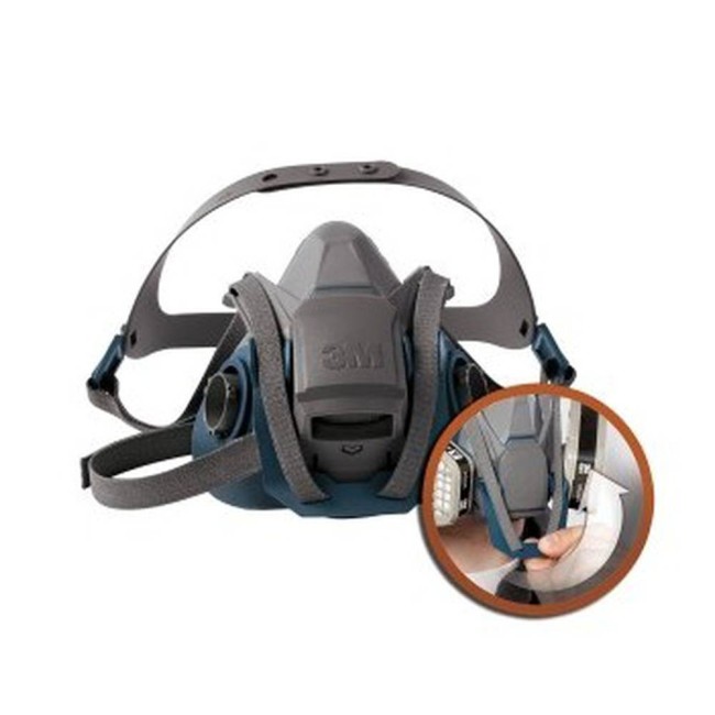 3M Quick Latch NIOSH approved respirator. Lightweight and comfortable. Filter & cartridge not included. Large.