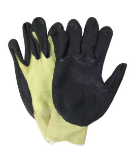 Cut-resistant ASTM/ANSI level A3 Kevlar® blended-knit glove with foam nitrile coating. Sold in pairs.