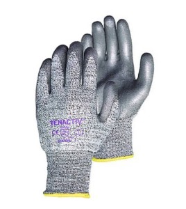 TenActiv™ cut-resistant composite knit glove with polyurethane coating. ASTM/ANSI cut-resistance level A5. Sold in pairs