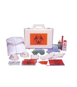 Deluxe body fluids clean-up kit.