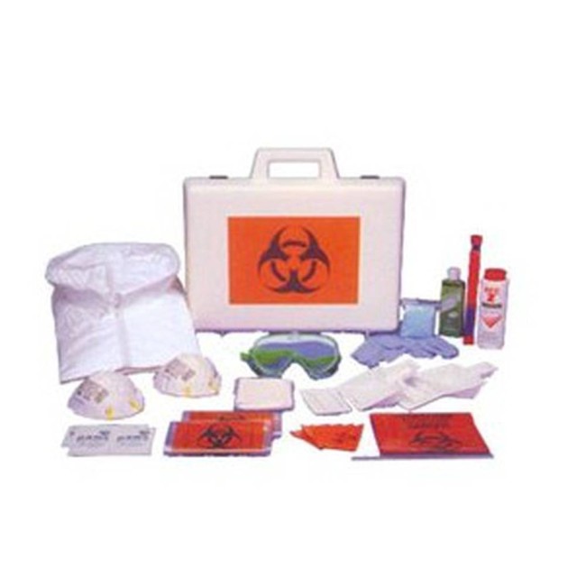 Deluxe body fluids clean-up kit.