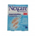 Pansements 3M Nexcare transparents résistants à l'eau tailles assorties 30 par boite