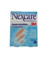 3M Nexcare water-resistant clear bandages, assorted sizes, 30/box.