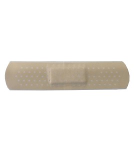 Pansements en plastique beige, 2 x 7,5 cm (3/4 x 3 po), 25/bte.