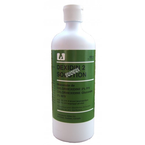 Dexidin 2 antiseptic solution, 450 ml.