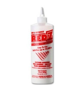 Red-Z fluid solidifier powder for body fluids clean-up.