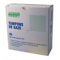 Tampons de gaze stériles, 10 X 10 cm (4 X 4 po), 25/bte