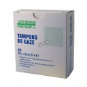 Tampons de gaze stériles, 7.6 X 7.6 cm (3 X 3 po), 25/bte.