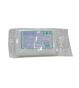 Sterile compress bandage, 2 x 2 in, sold individually.