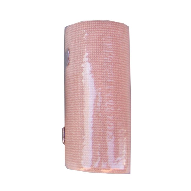 Beige elastic support bandage, 10 cm X 5 m (4 in X 16 ft)