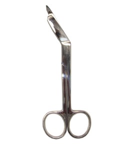 Bandage dressing scissors, 5 1/2 in (14 cm).