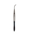 Curved splinter tweezers, 4 1/2 in (11.4 cm).