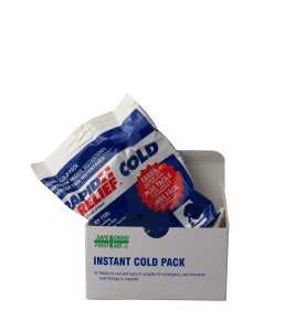 Instant cold pack in a boxed bag, 4 x 6 in.