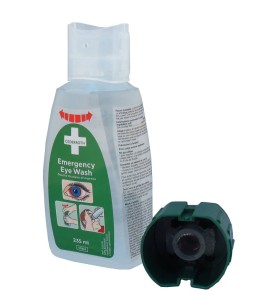 Solution Cederroth pour lavage oculaire d'urgence.