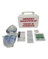 CPR (resuscitation) kit in a plastic case.