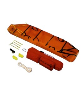 Sked brand basic rescue kit with 7 types of items.