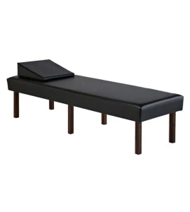 Examination table with vinyl mattress, 61 x 183 x 46 cm (24 x 72 x 18 po).