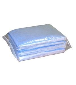 Disposable tissue pillowcases with polyester backing, 25/pkg.