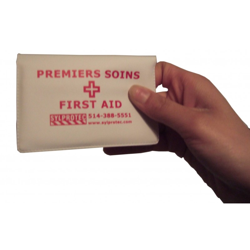 Pocket-size first aid kit with a 13-types of item content