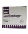 Non-sterile wooden tongue depressors, wrapped individually, 250/box.