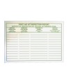 Adhesive first aid kit inspection report cards, 25/pkg.