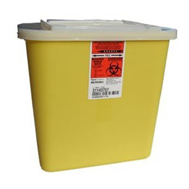 General purpose sharps waste container, 7.6 L (2 US gallons).