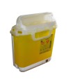 Contenant pour déchets tranchants ou piquants avec support mural, 5,1 L (1,3 gallon US).