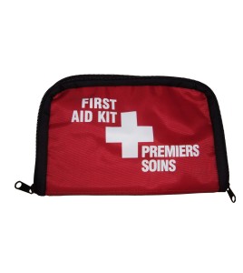 Small soft pack for first aid kit, for belt.