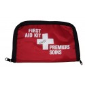 Small soft pack for first aid kit, for belt.